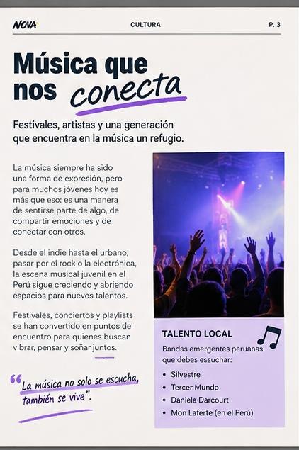 Página 2 de la edición #50 del Boletín de NOVA