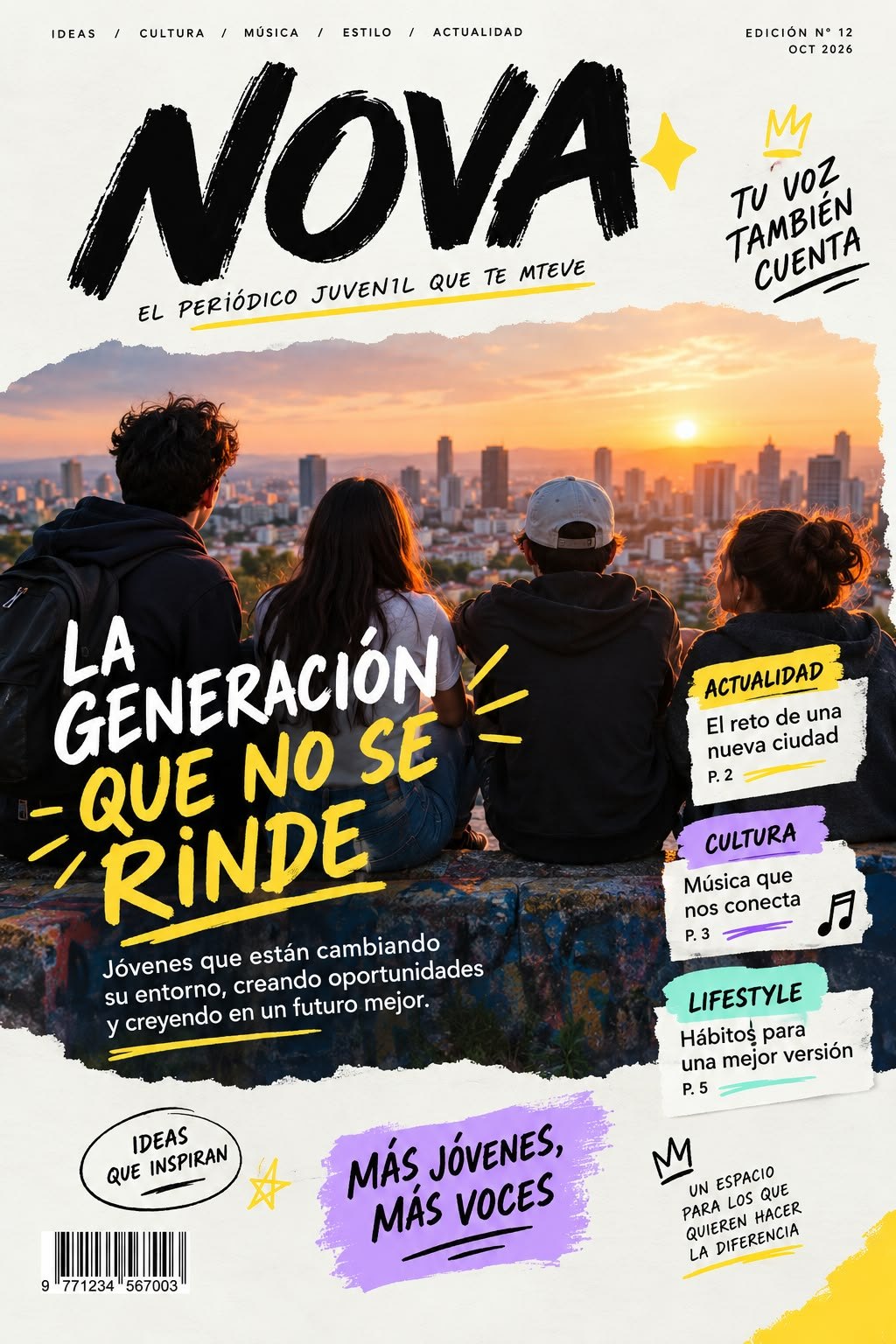 Página 1 de la edición #43 del Boletín de NOVA